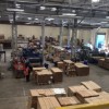 Cardboard manufacturing machines ready and waiting to start work Cardboard manufacturing machines ready and waiting to start work