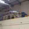 Waste extraction system at cardboard manufacturing factory