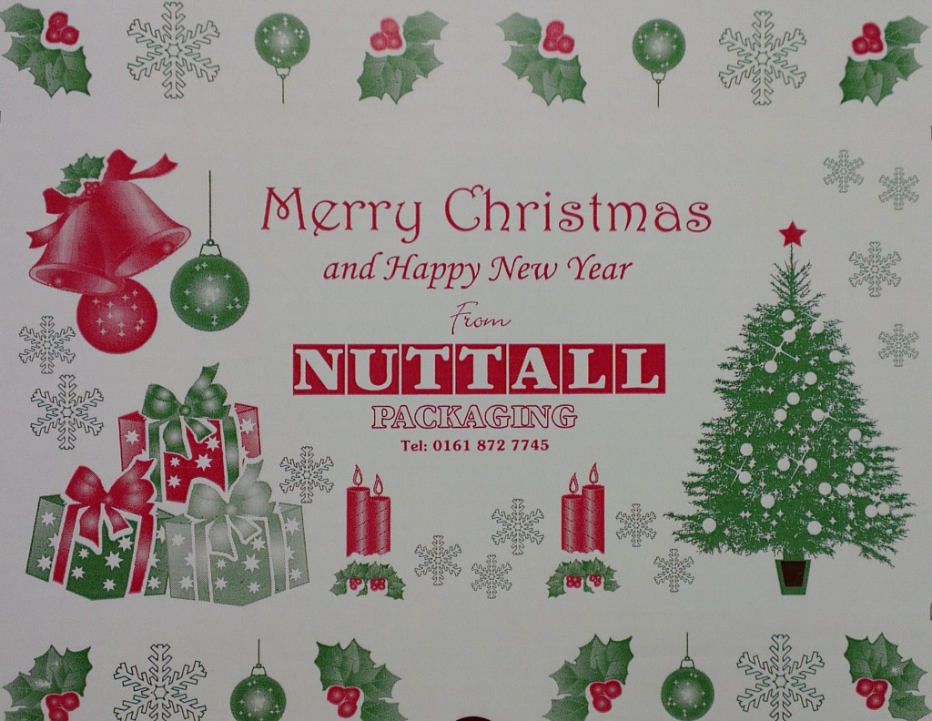 Happy Christmas from Nuttall Packaging, cardboard box manufacturers Happy Christmas from Nuttall Packaging, cardboard box manufacturers