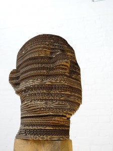 cardboard head front