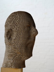 Cardboard head side